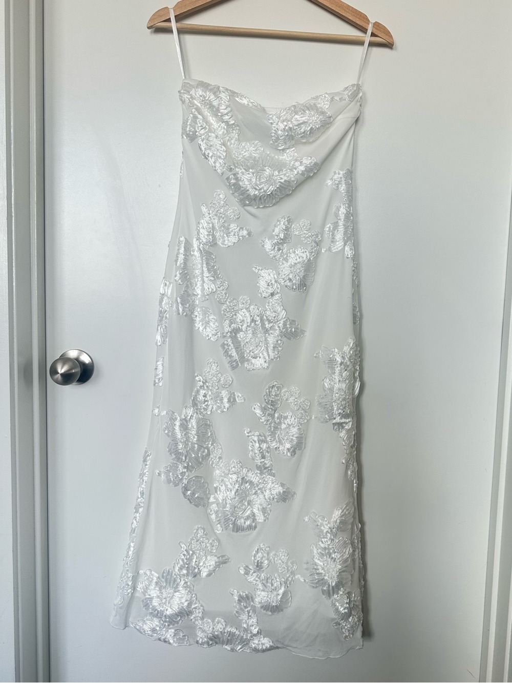 White Floral Slip Dress